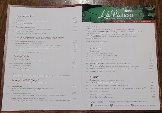 Opinii despre Ristorante La Riviera în Taunusstein - Gastronomie und Hotellerie