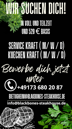 Opinii despre BLACKBONES STEAKHOUSE în Heilbronn - Gastronomie und Hotellerie