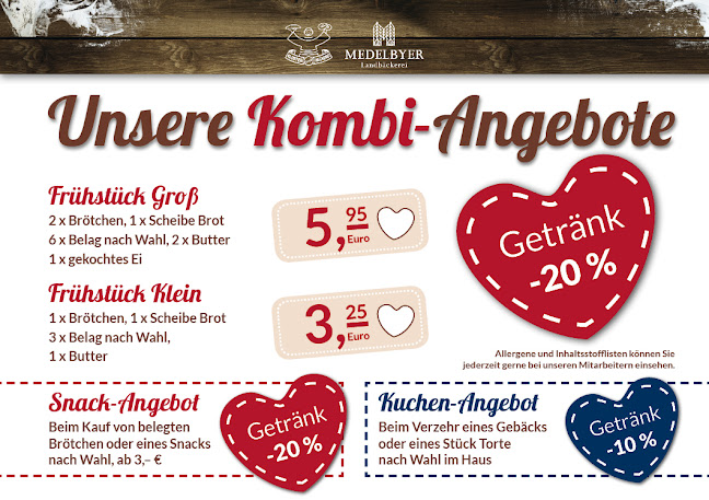 Opinii despre Medelbyer Landbäckerei (Edeka) în Hürup - Gastronomie und Hotellerie