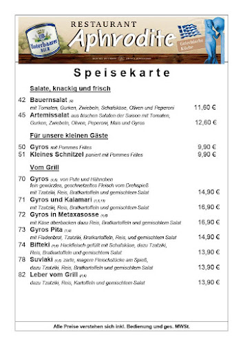 Opinii despre Restaurant Aphrodite | Wirtshaus am Hochberg Bachern în Friedberg - Gastronomie und Hotellerie