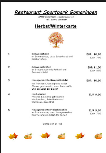 Restaurant Sportpark Gomaringen - Gomaringen
