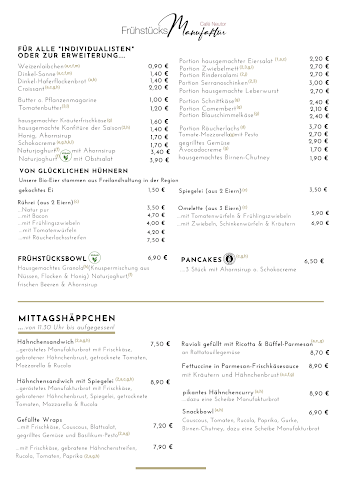 Frühstücksmanufaktur - Café Neutor - Gastronomie und Hotellerie