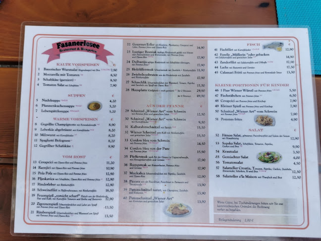 Gaststätte & Biergarten Fasanerie-See - Gastronomie und Hotellerie