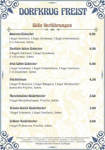 Dorfkrug Freist - Landgaststätte und vieles mehr - Gastronomie und Hotellerie
